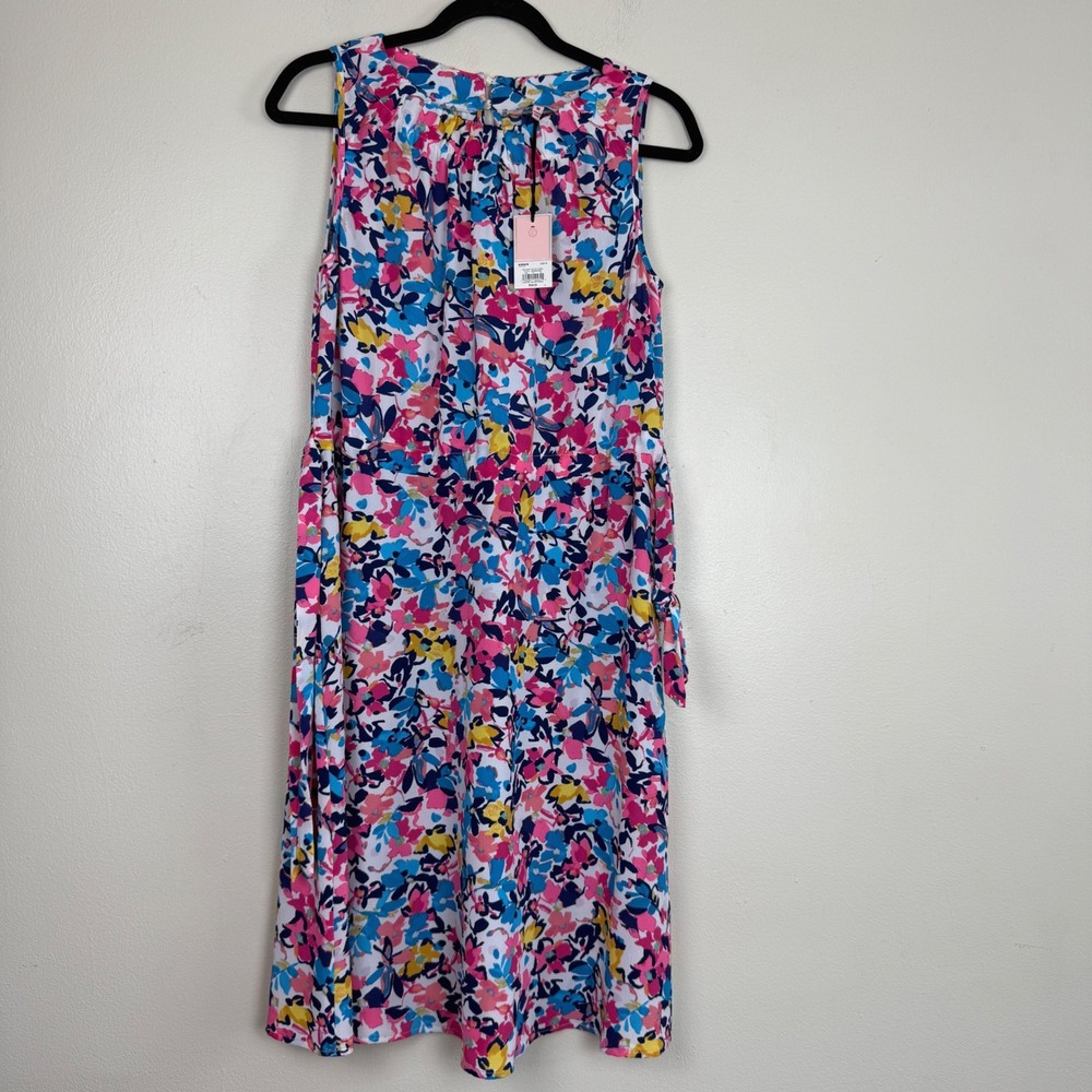 Juicy Couture Womens Floral Sleeveless Cinched Halter Dress Lightweight Size M